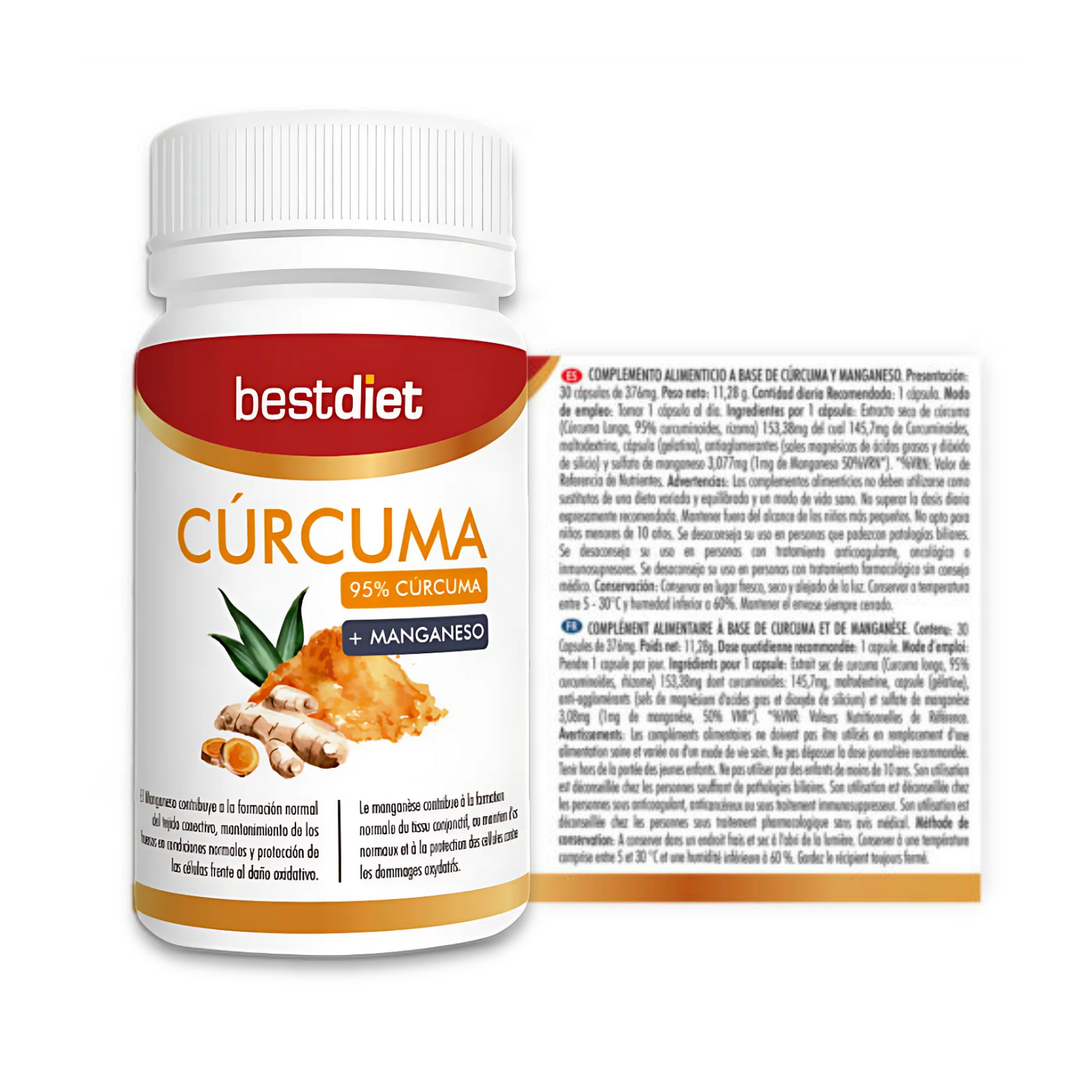Cápsulas de Cúrcuma y Manganeso