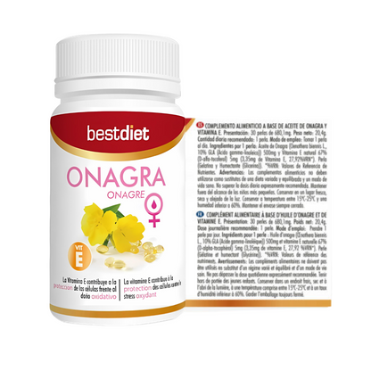 Cápsulas de Aceite de Onagra y Vitamina E