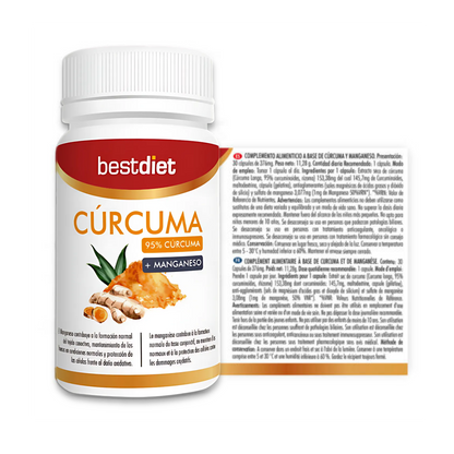 Cápsulas de Cúrcuma y Manganeso